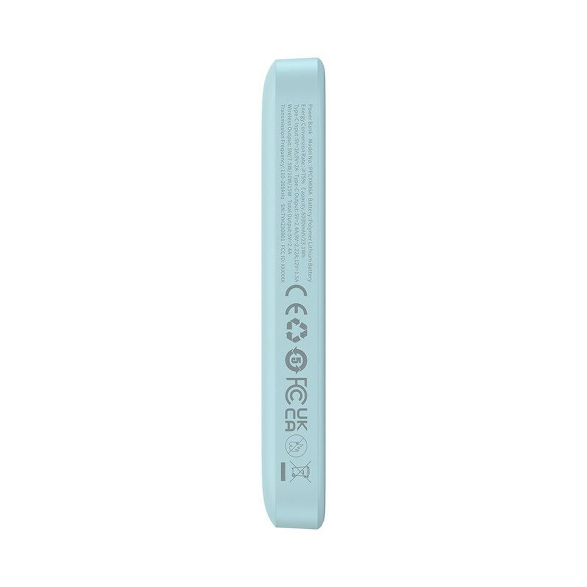 Powerbank Baseus P10059002313-00 Blue 6000 mAh Powerbank Baseus P10059002313-00 Blue 6000 mAh
