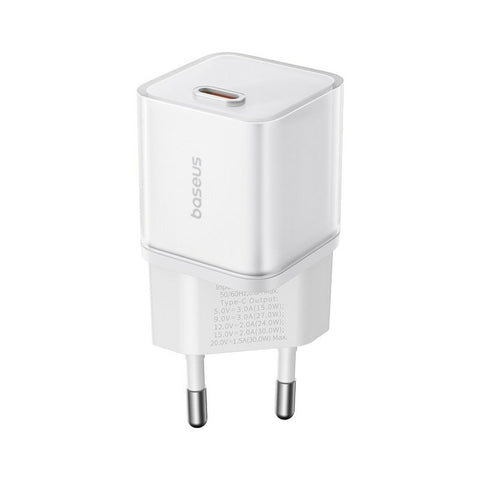 Wall Charger Baseus P10162504213-00 White 30 W Wall Charger Baseus P10162504213-00 White 30 W