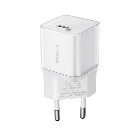 Wall Charger Baseus P10162503213-00 White 20 W Wall Charger Baseus P10162503213-00 White 20 W