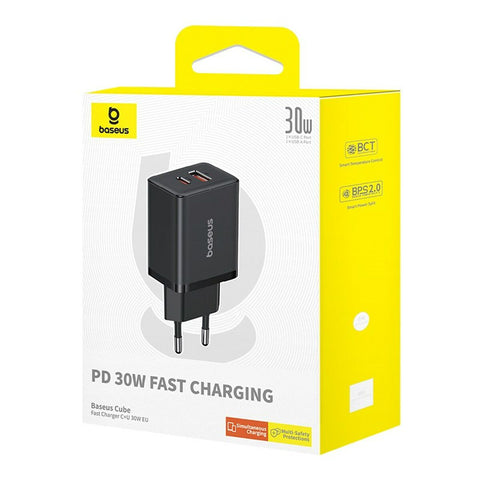 Wall Charger Baseus P10111404113-00 Black 30 W Wall Charger Baseus P10111404113-00 Black 30 W