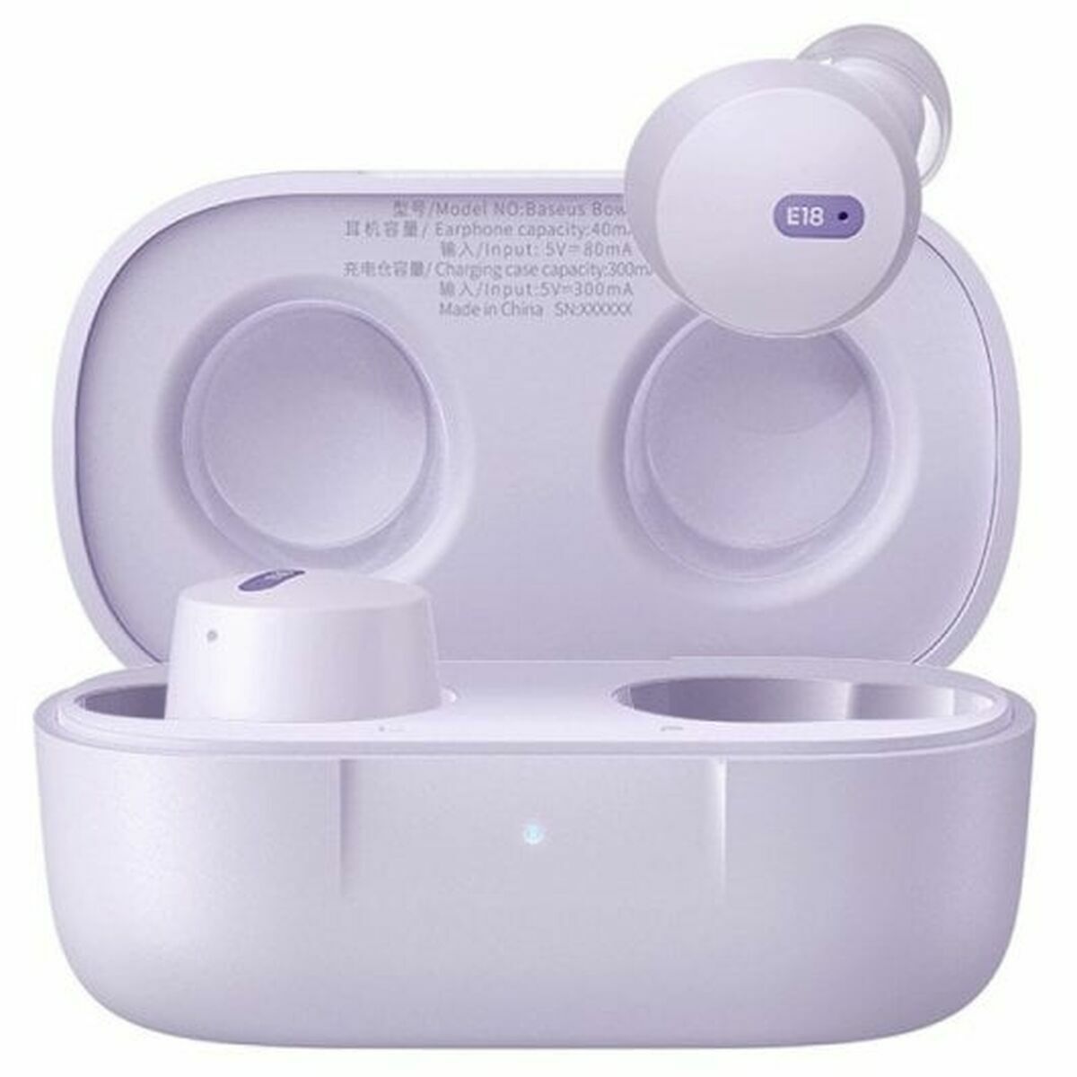 Headphones with Microphone Baseus A00023800533-00 Purple Headphones with Microphone Baseus A00023800533-00 Purple