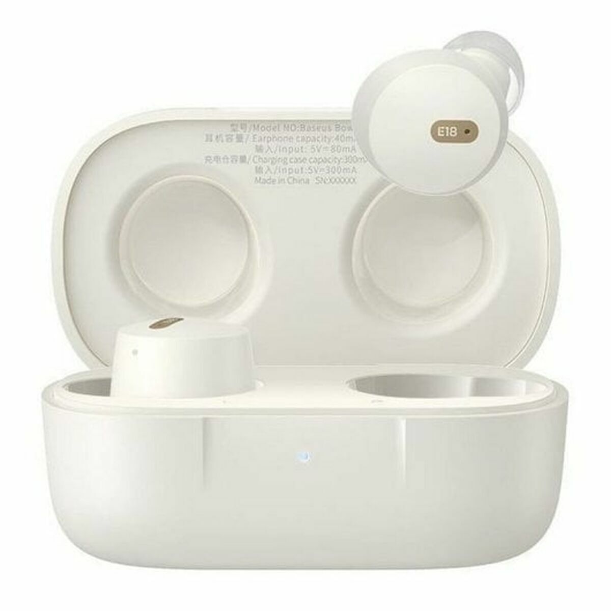 Headphones with Microphone Baseus A00023800223-00 White Headphones with Microphone Baseus A00023800223-00 White