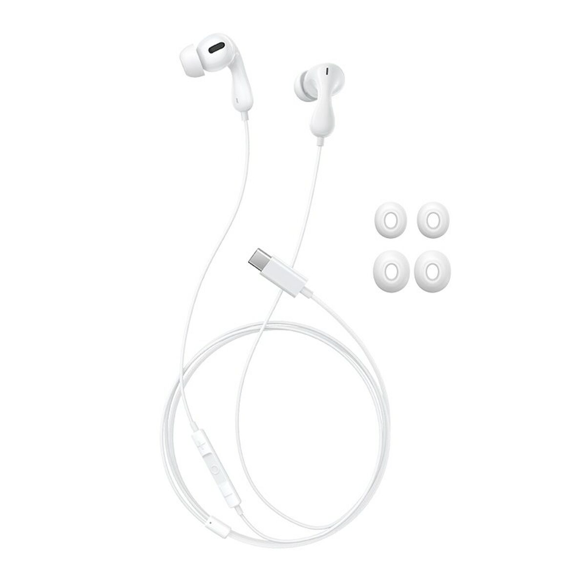 Headphones with Microphone Baseus Encok CZ20 White Black Headphones with Microphone Baseus Encok CZ20 White Black