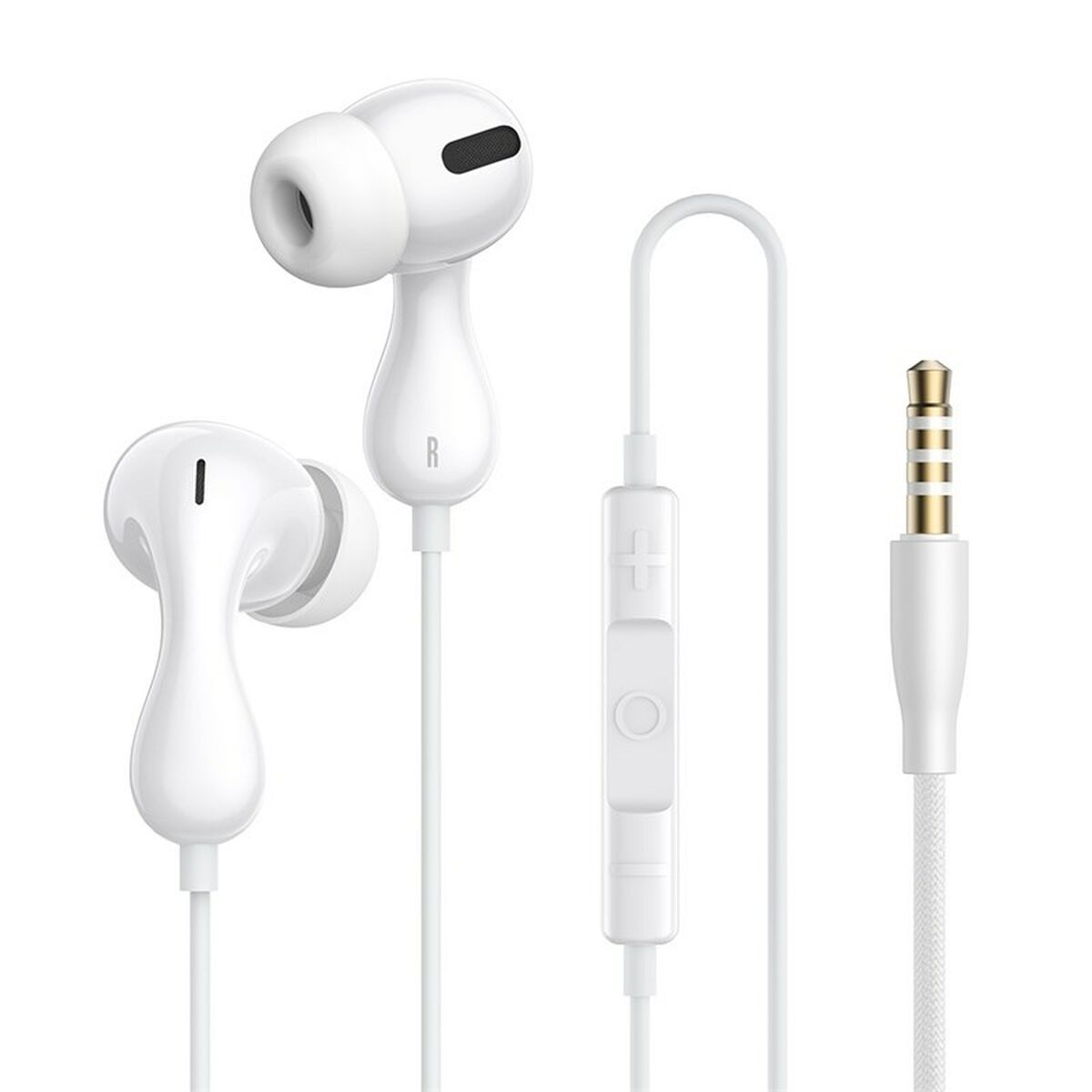 Headphones with Microphone Baseus Encok HZ20 White Black Headphones with Microphone Baseus Encok HZ20 White Black