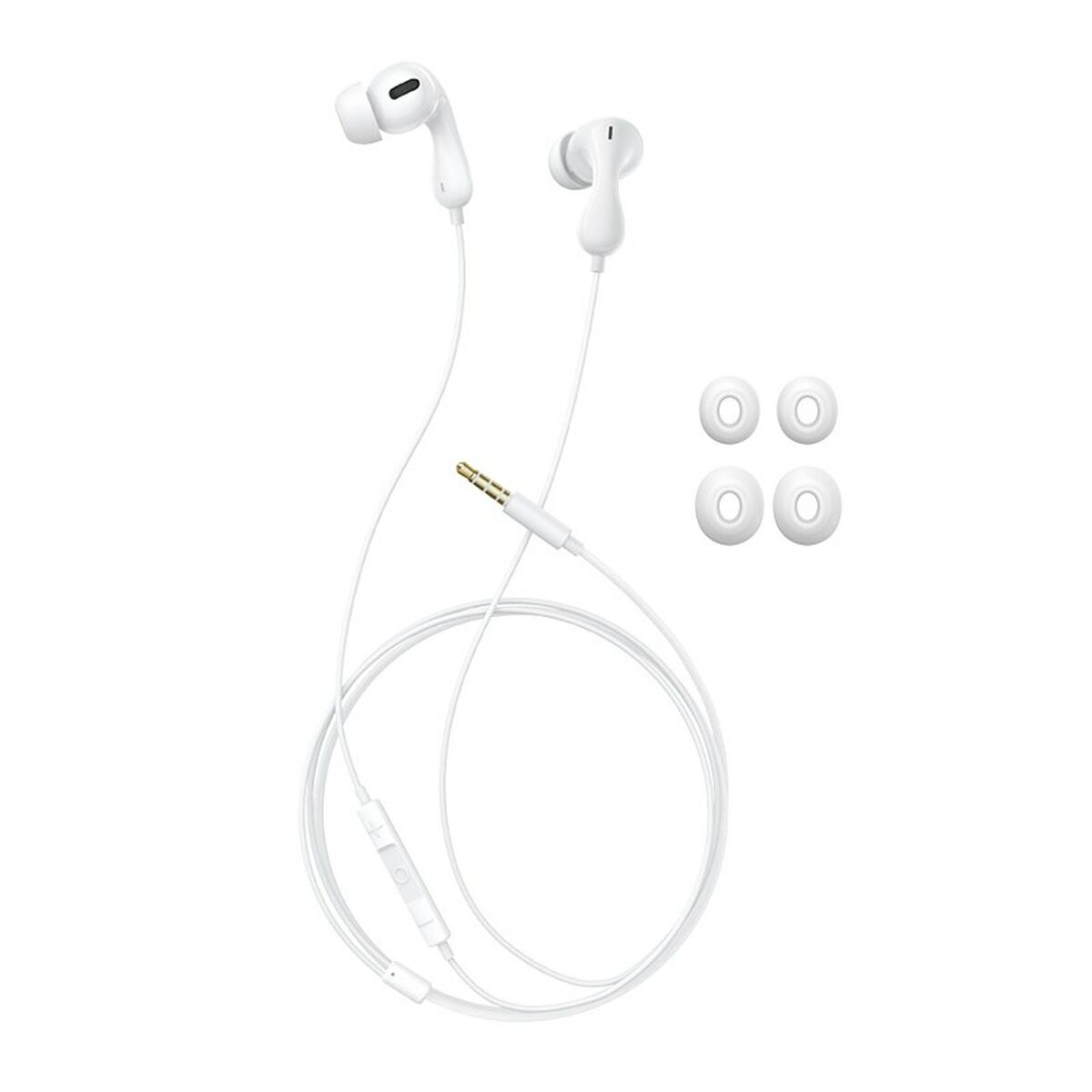 Headphones with Microphone Baseus Encok HZ20 White Black Headphones with Microphone Baseus Encok HZ20 White Black