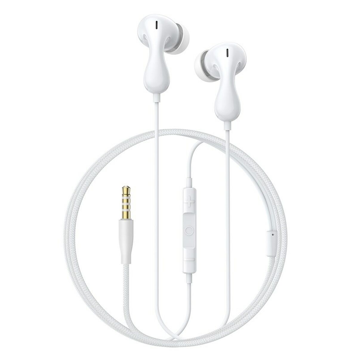 Headphones with Microphone Baseus Encok HZ20 White Black Headphones with Microphone Baseus Encok HZ20 White Black