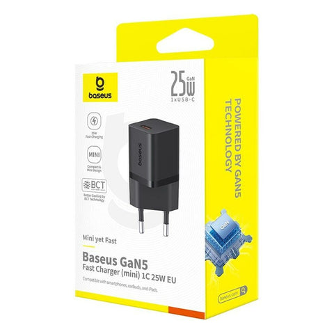 Wall Charger Baseus P10110909113-01 Black 25 W Wall Charger Baseus P10110909113-01 Black 25 W
