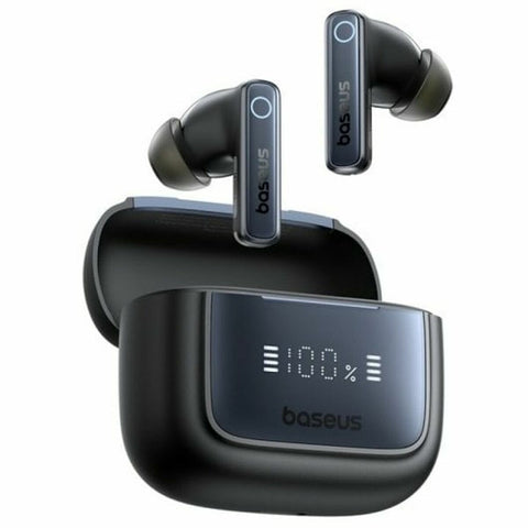 Headphones with Microphone Baseus A00073800123-00 Black Headphones with Microphone Baseus A00073800123-00 Black