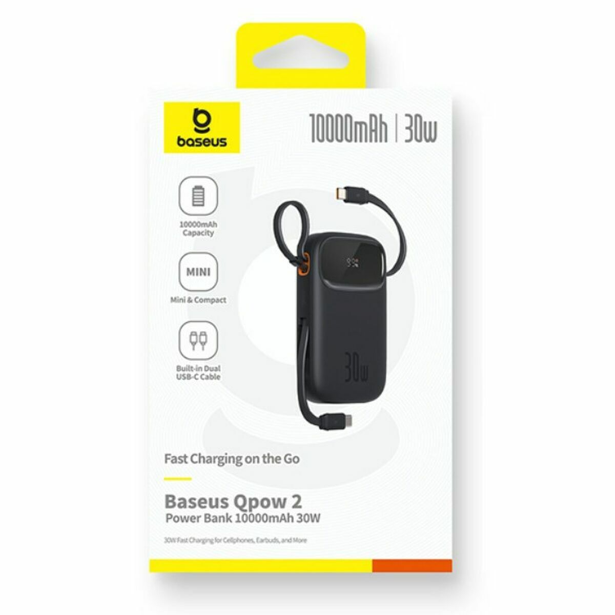 Powerbank Baseus P10055008113-00 Black 10000 mAh Powerbank Baseus P10055008113-00 Black 10000 mAh