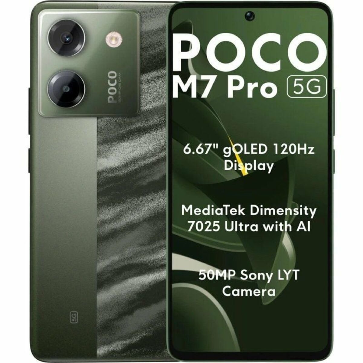 Smartphone Xiaomi POCO M7 Pro Octa Core 8 GB RAM 256 GB Green 6,67" Smartphone Xiaomi POCO M7 Pro Octa Core 8 GB RAM 256 GB Green 6,67"