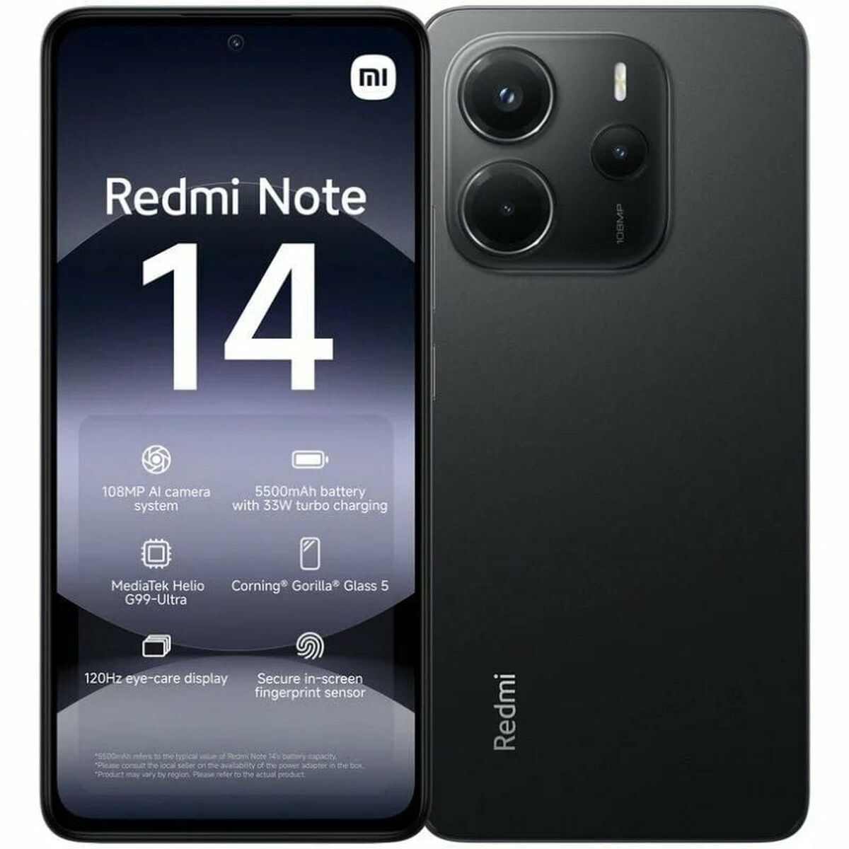 Smartphone Xiaomi Redmi Note 14 Octa Core 6 GB RAM 128 GB Black 6,67" Smartphone Xiaomi Redmi Note 14 Octa Core 6 GB RAM 128 GB Black 6,67"