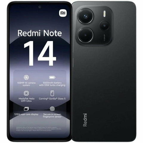 Smartphone Xiaomi Redmi Note 14 Octa Core 6 GB RAM 128 GB Black 6,67" Smartphone Xiaomi Redmi Note 14 Octa Core 6 GB RAM 128 GB Black 6,67"