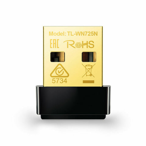Network Adaptor TP-Link TL-WN725N 150 Mbit/s Black Network Adaptor TP-Link TL-WN725N 150 Mbit/s Black