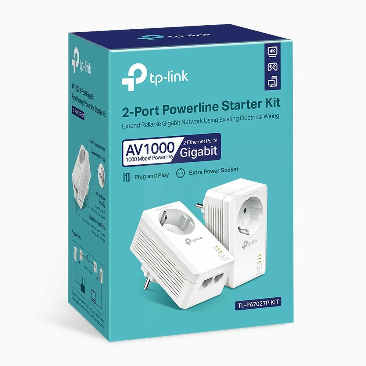 Power Line TP-Link TL-PA7027P KIT Power Line TP-Link TL-PA7027P KIT