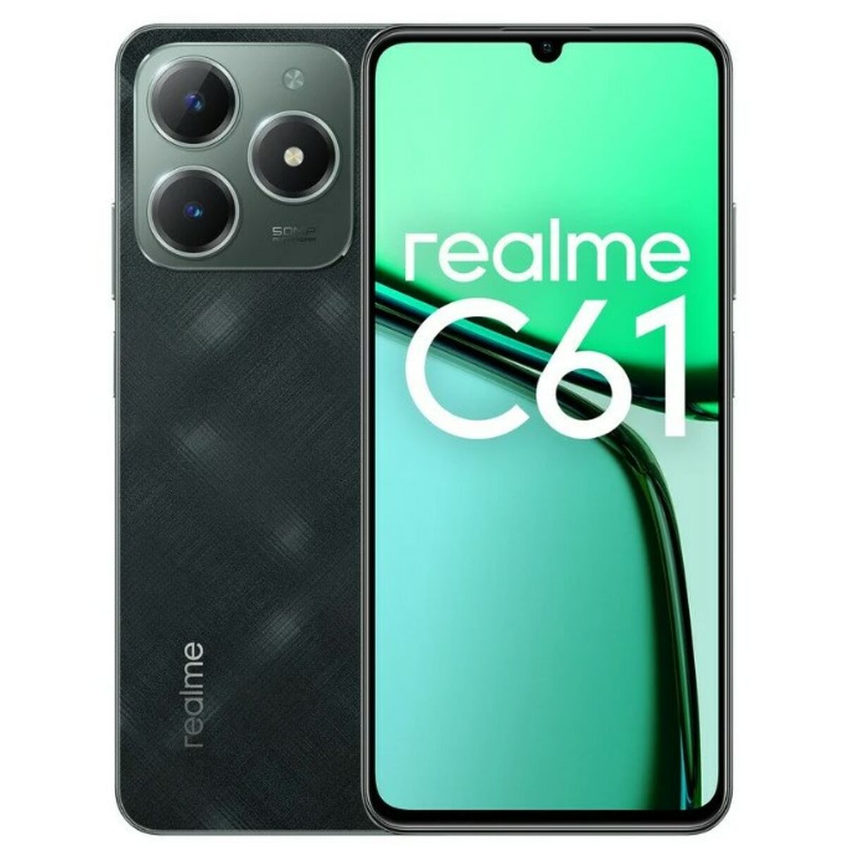 Smartphone Realme REALME C61 6,74" Unisoc 6 GB RAM 128 GB Green Smartphone Realme REALME C61 6,74" Unisoc 6 GB RAM 128 GB Green