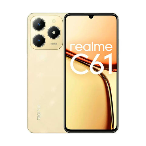 Smartphone Realme C61 6,74" Unisoc TigerT612 6 GB RAM 128 GB Golden Smartphone Realme C61 6,74" Unisoc TigerT612 6 GB RAM 128 GB Golden