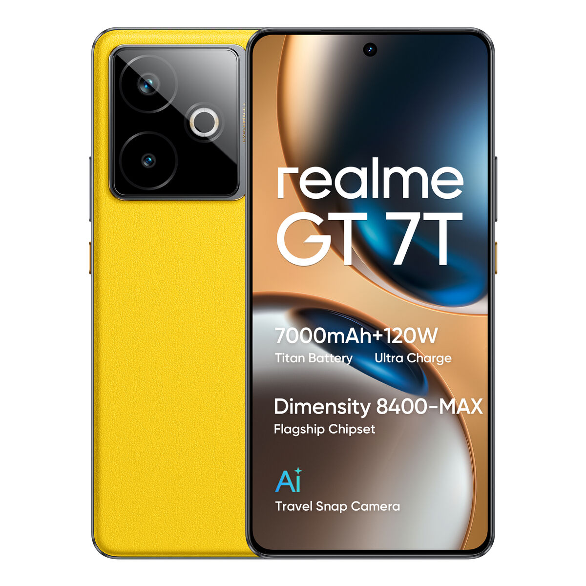 Smartphone Realme GT 7T 6,8" 12 GB RAM 256 GB Yellow Smartphone Realme GT 7T 6,8" 12 GB RAM 256 GB Yellow