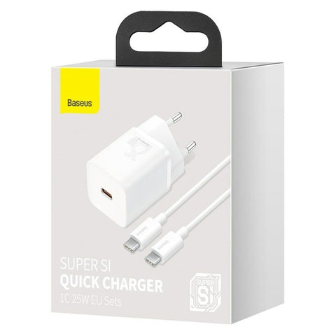 Wall Charger Baseus Super Si White 25 W Wall Charger Baseus Super Si White 25 W