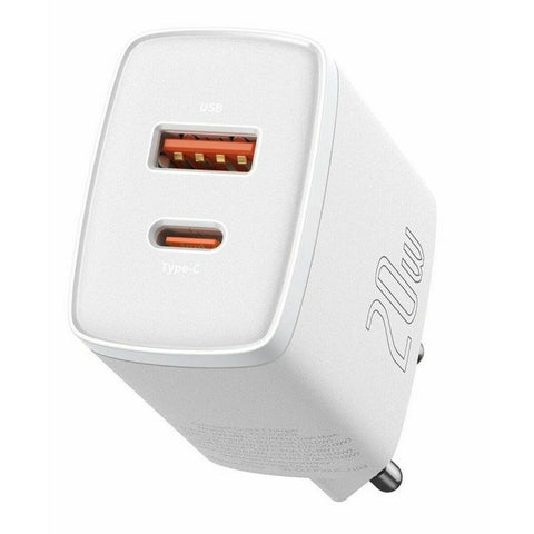 Wall Charger Baseus CCXJ-B02 White 18 W 20 W (1 Unit) Wall Charger Baseus CCXJ-B02 White 18 W 20 W (1 Unit)