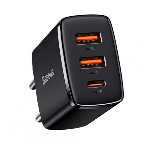 Wall Charger Baseus CCXJ-E01 Black 30 W (1 Unit) Wall Charger Baseus CCXJ-E01 Black 30 W (1 Unit)