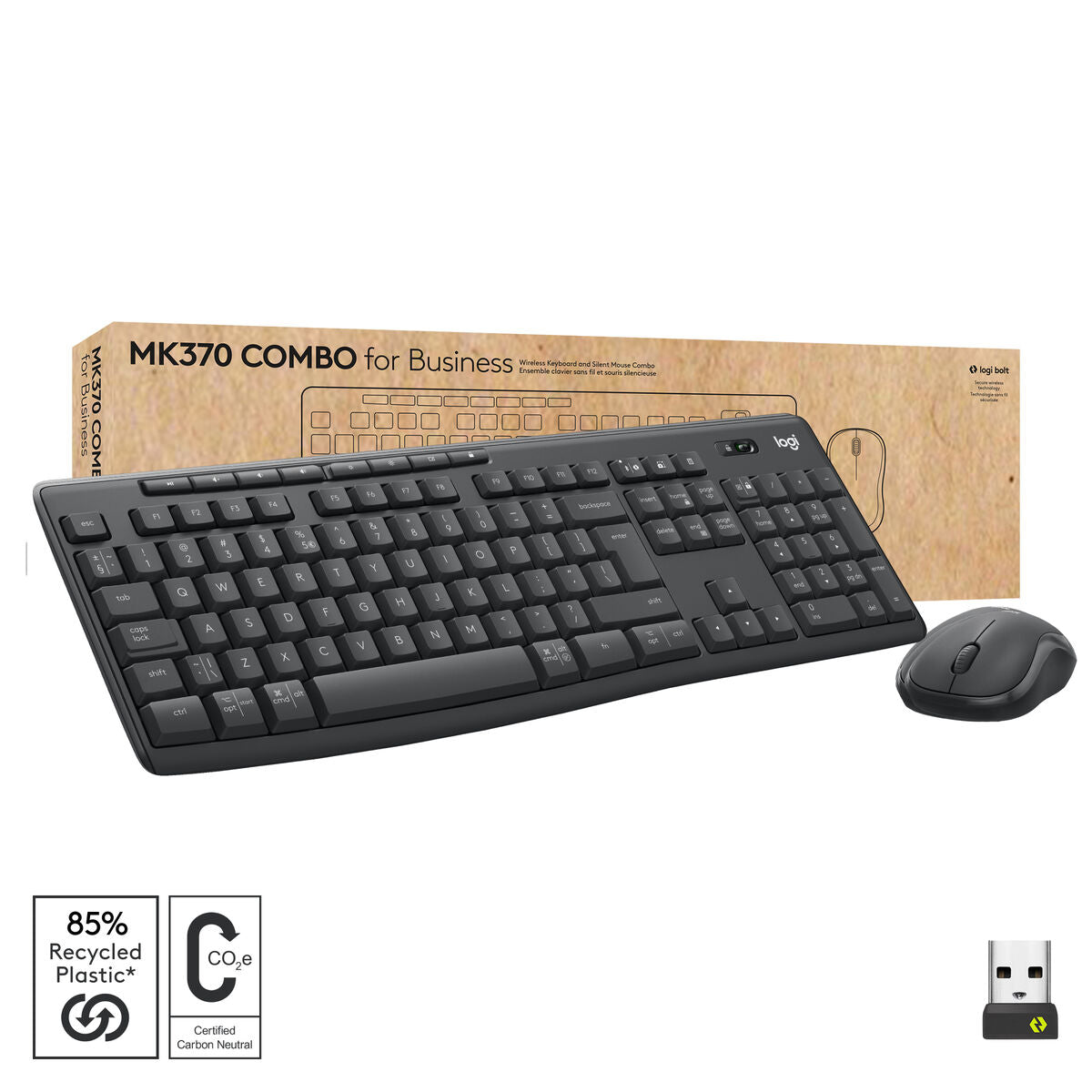 Keyboard and Mouse Logitech 920-012077 Grey Graphite English EEUU Qwerty US Keyboard and Mouse Logitech 920-012077 Grey Graphite English EEUU Qwerty US