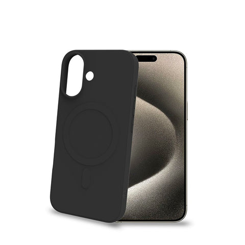 Mobile cover Celly  IPHONE 16 Black Apple Mobile cover Celly  IPHONE 16 Black Apple