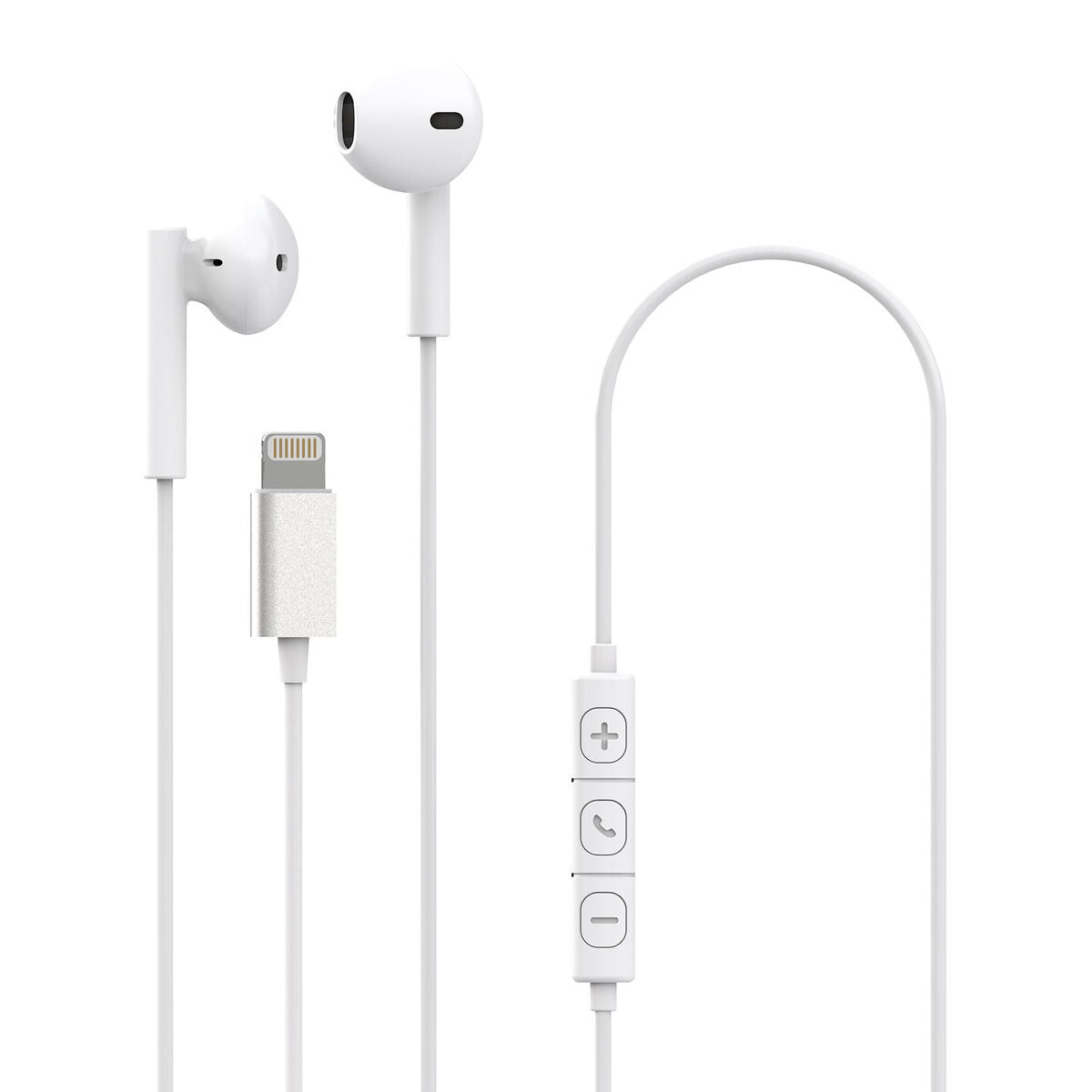 Headphones with Microphone Celly UP900LIGHTWH White Headphones with Microphone Celly UP900LIGHTWH White