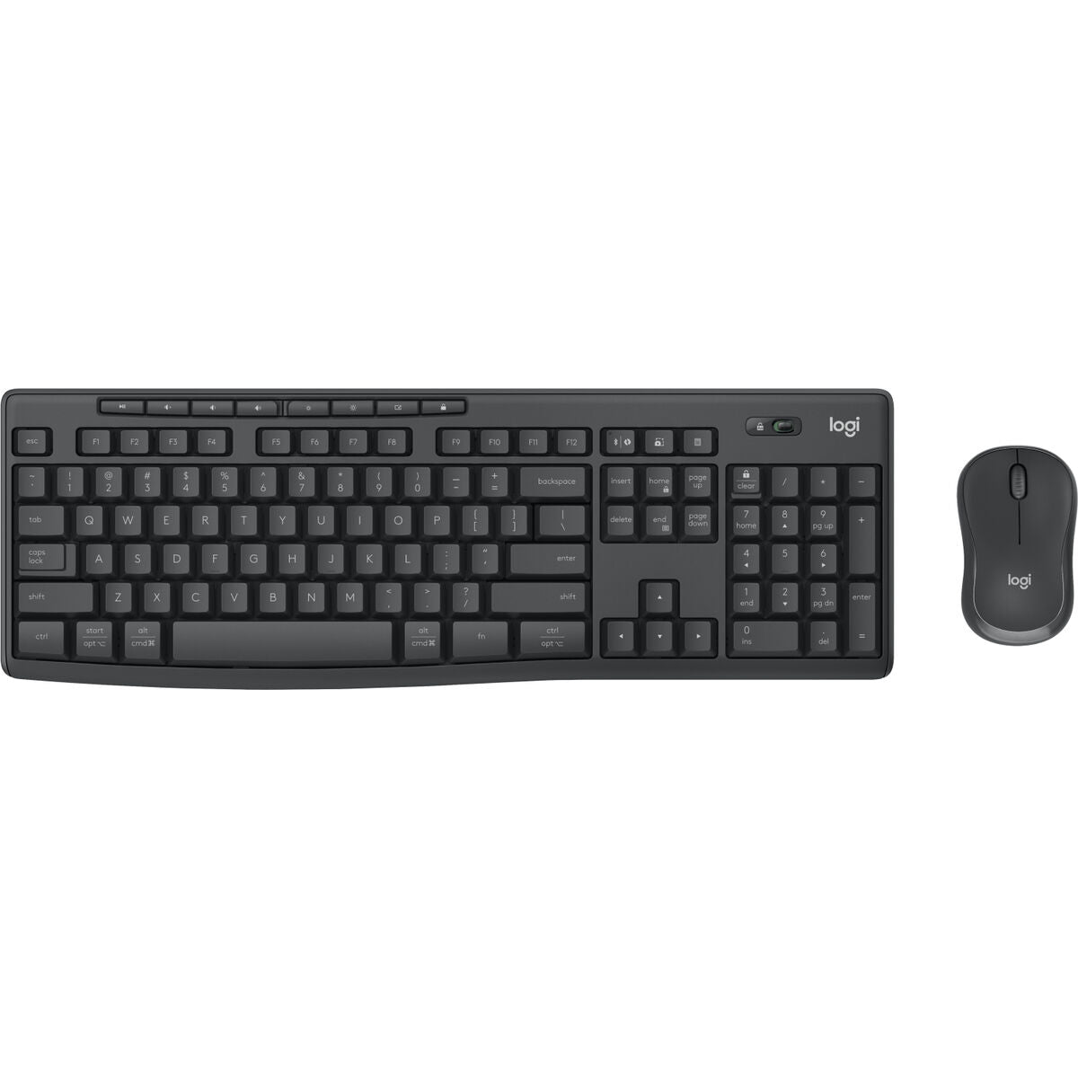 Keyboard and Mouse Logitech MK370 Black Spanish Qwerty Keyboard and Mouse Logitech MK370 Black Spanish Qwerty