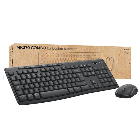 Keyboard and Mouse Logitech MK370 Graphite German QWERTZ Keyboard and Mouse Logitech MK370 Graphite German QWERTZ