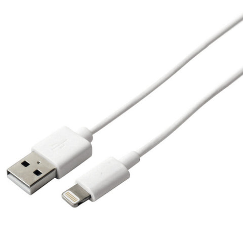 USB to Lightning Cable KSIX Apple-compatible White USB to Lightning Cable KSIX Apple-compatible White