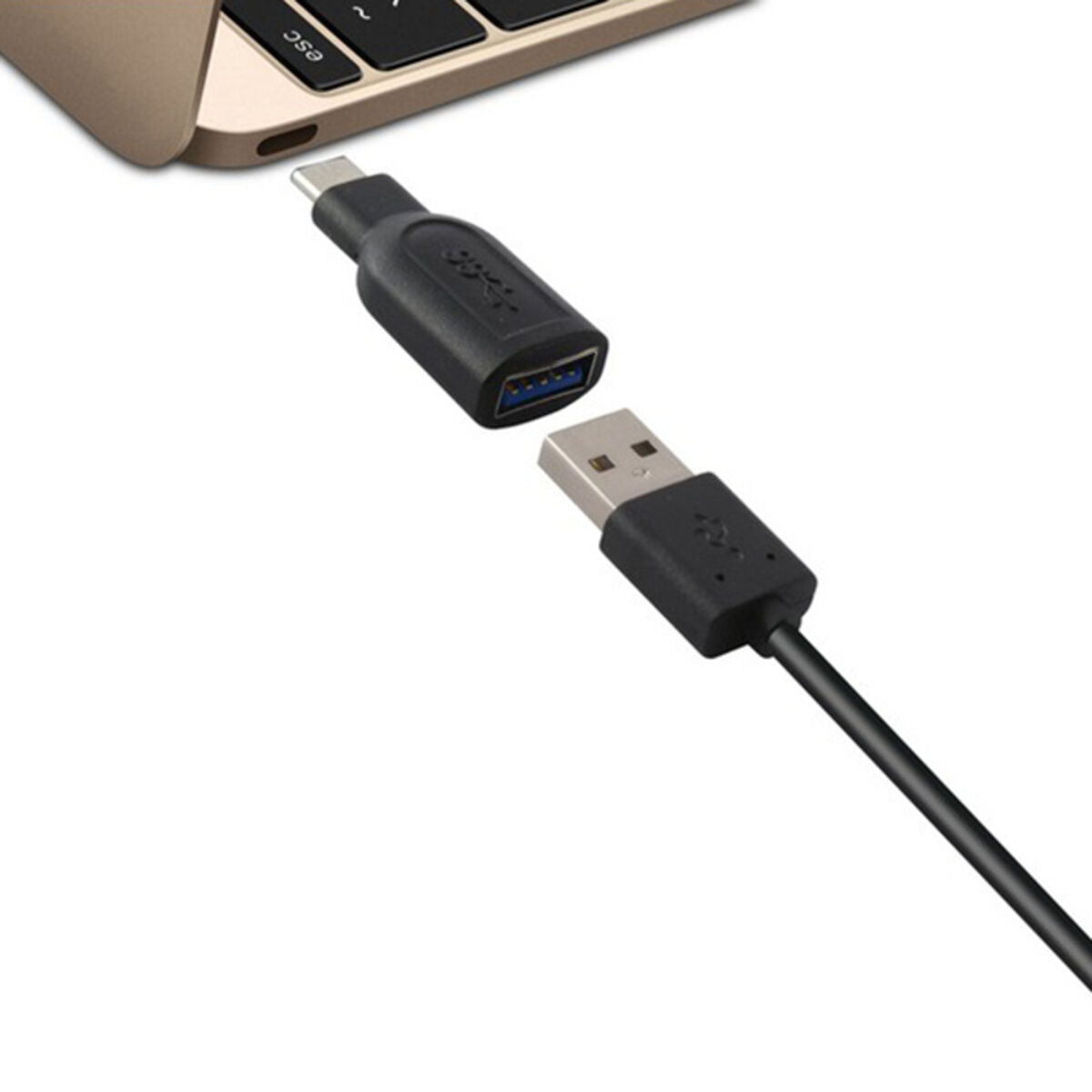 USB 3.0 to USB-C 3.1 Adapter Black USB 3.0 to USB-C 3.1 Adapter Black