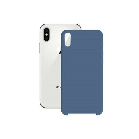 Mobile cover iPhone X/XS KSIX Soft Blue Mobile cover iPhone X/XS KSIX Soft Blue