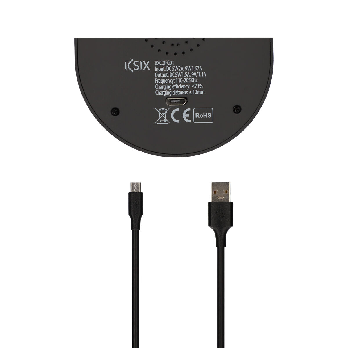 Qi Wireless Charger for Smartphones KSIX Black Qi Wireless Charger for Smartphones KSIX Black