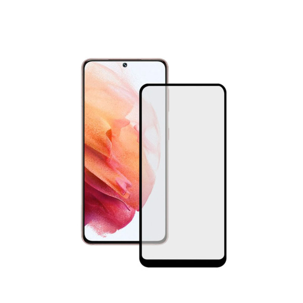 Tempered Glass Screen Protector Samsung Galaxy S21 KSIX Transparent Tempered Glass Screen Protector Samsung Galaxy S21 KSIX Transparent