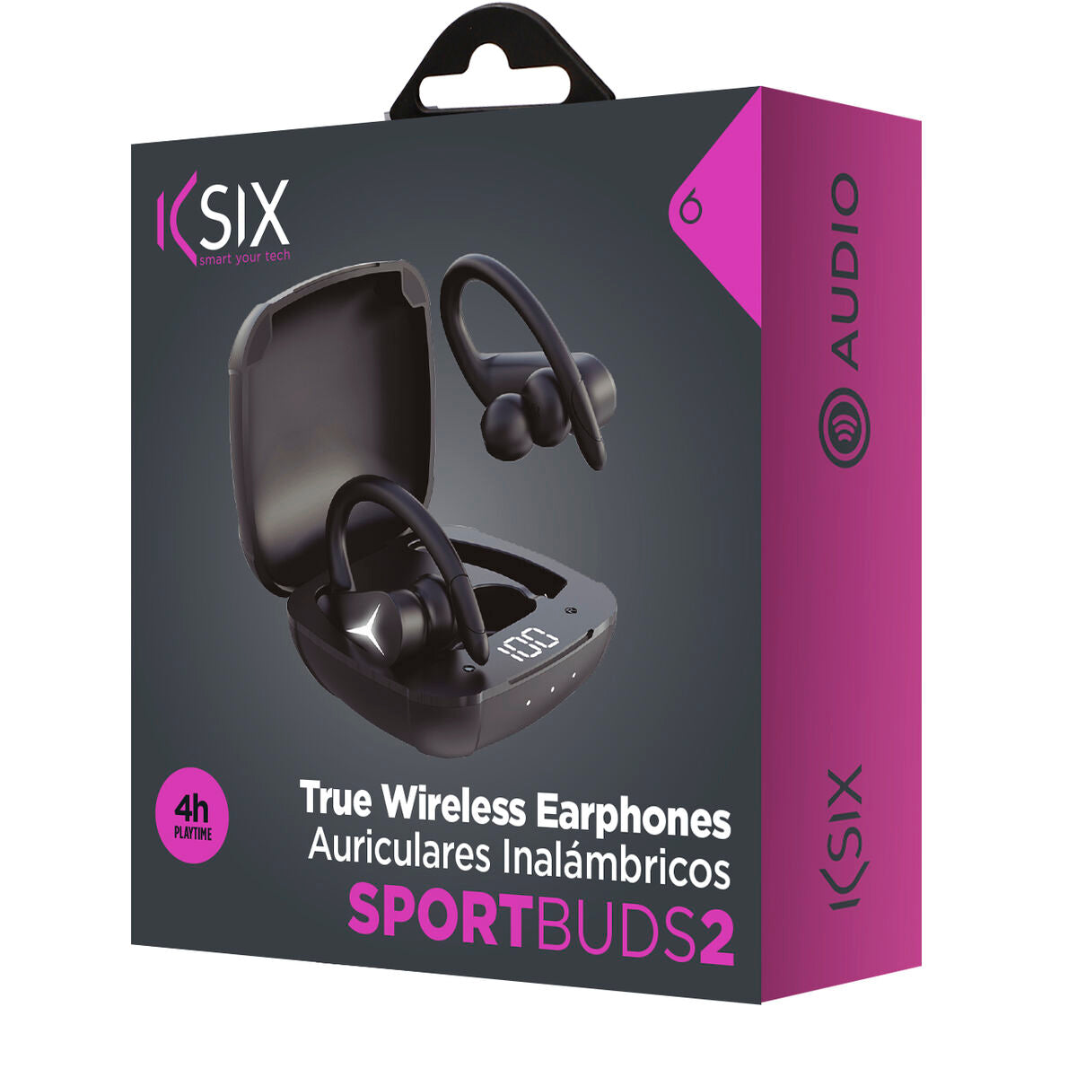 Sports Headphones KSIX Sport Buds 2 700 mAh Sports Headphones KSIX Sport Buds 2 700 mAh