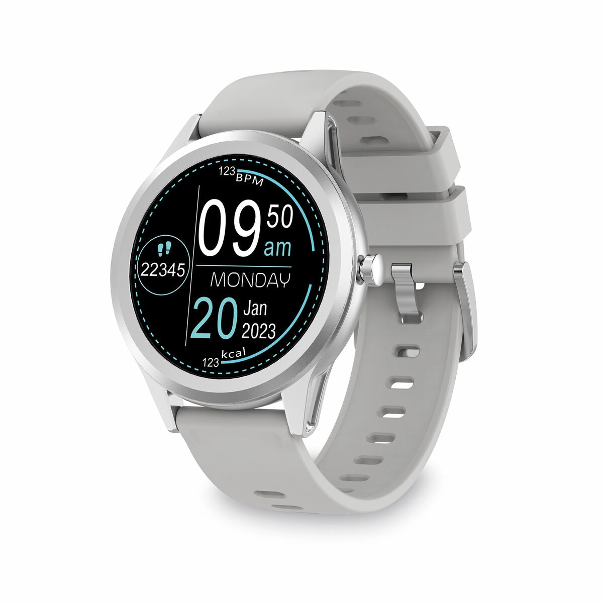 Smartwatch KSIX Globe Silver Smartwatch KSIX Globe Silver