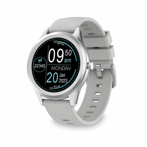 Smartwatch KSIX Globe Silver Smartwatch KSIX Globe Silver
