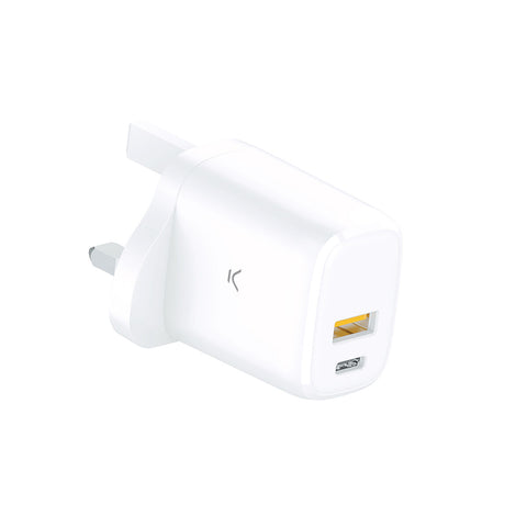 Wall Charger KSIX GaN White 20 W Wall Charger KSIX GaN White 20 W
