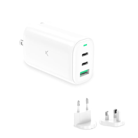 Wall Charger KSIX GaN White 65 W Wall Charger KSIX GaN White 65 W