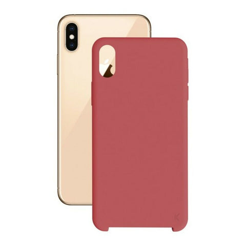 Mobile cover iPhone XS Max KSIX Soft Red Mobile cover iPhone XS Max KSIX Soft Red