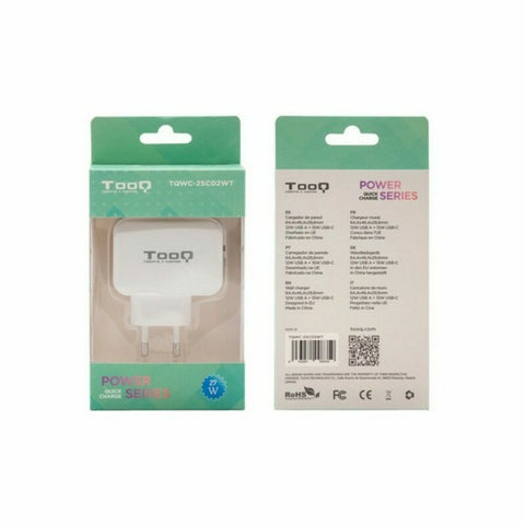 USB Wall Charger TooQ TQWC-2SC02WT White 27 W USB Wall Charger TooQ TQWC-2SC02WT White 27 W