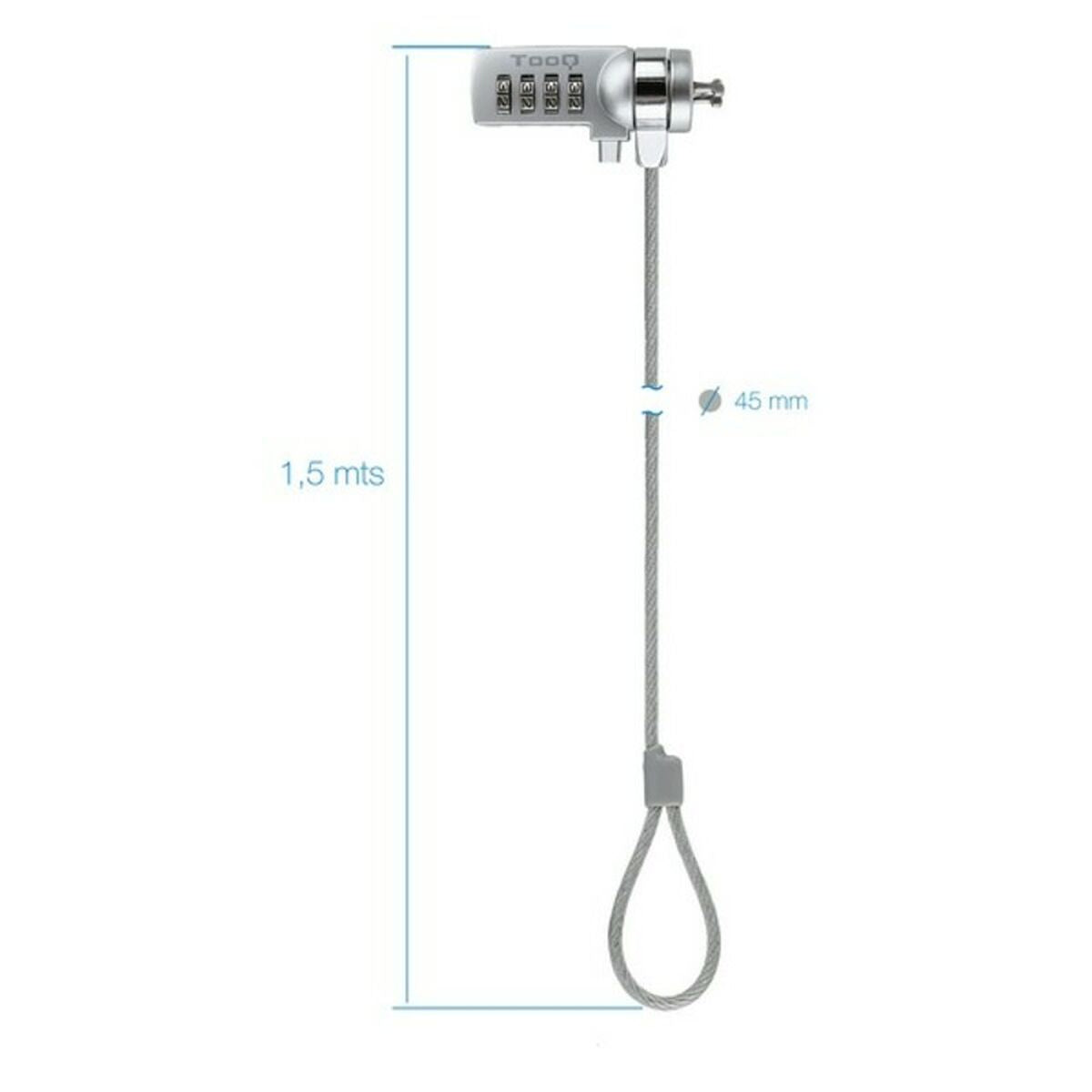 Security Cable TooQ TQCLKC0015 1,5 m Security Cable TooQ TQCLKC0015 1,5 m