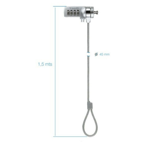 Security Cable TooQ TQCLKC0015 1,5 m Security Cable TooQ TQCLKC0015 1,5 m