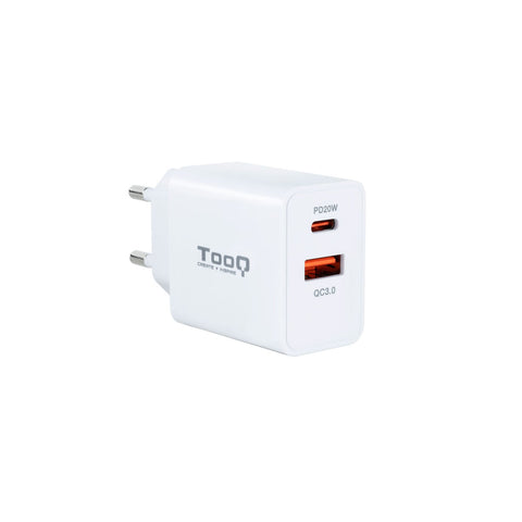 Wall Charger TooQ TQWC-2SC04WT 20 W White Wall Charger TooQ TQWC-2SC04WT 20 W White