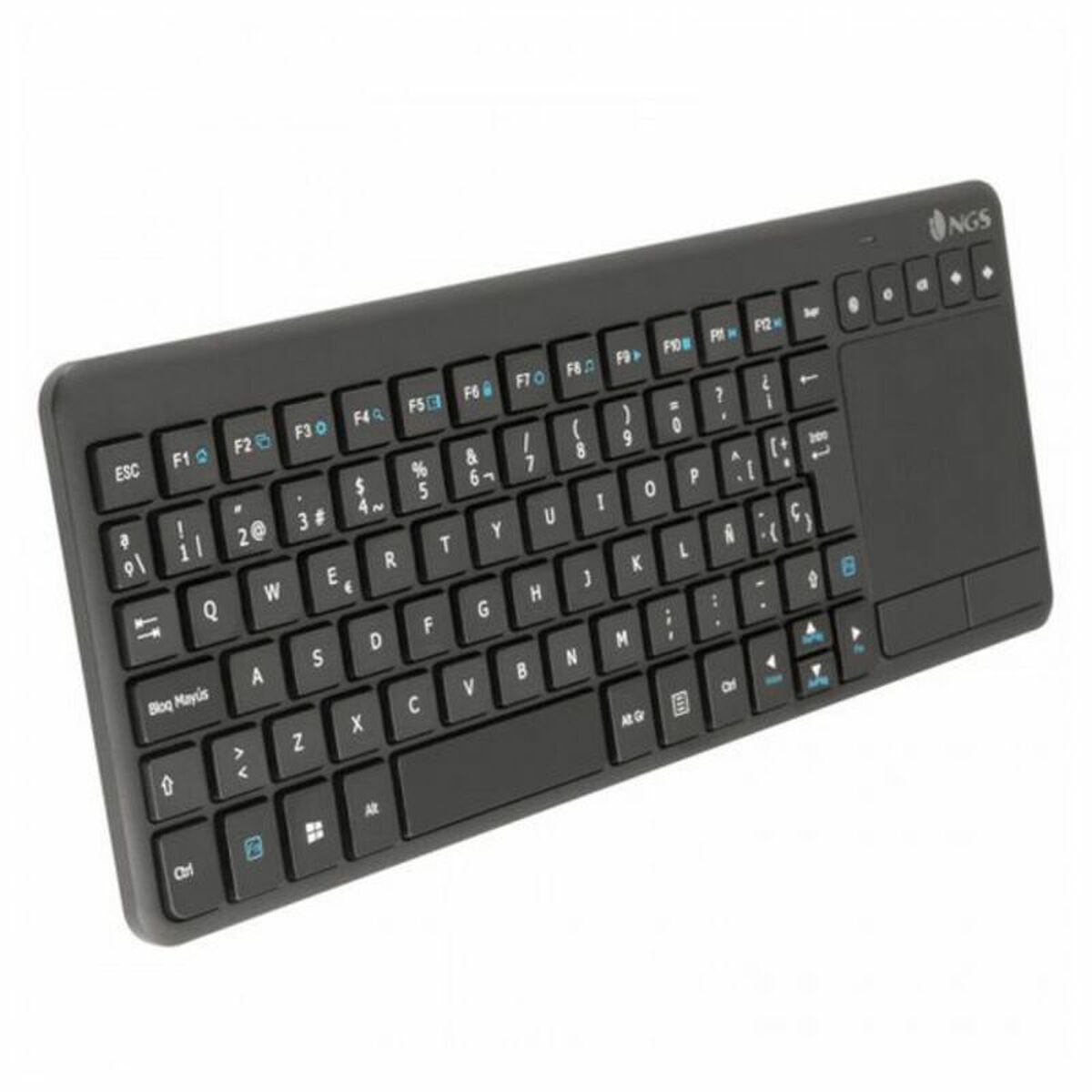 Wireless Keyboard NGS TV Warrior Black Spanish Qwerty Wireless Keyboard NGS TV Warrior Black Spanish Qwerty