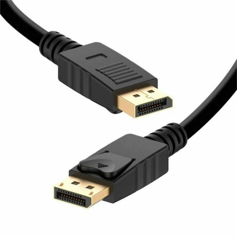 DisplayPort Cable PcCom PCCES-CAB-DP14-3M Black 4K Ultra HD 3 m DisplayPort Cable PcCom PCCES-CAB-DP14-3M Black 4K Ultra HD 3 m