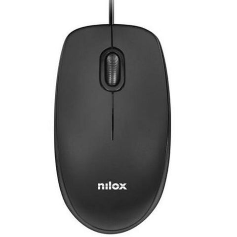 Mouse Nilox MOUSB1003 Black 1600 dpi Mouse Nilox MOUSB1003 Black 1600 dpi