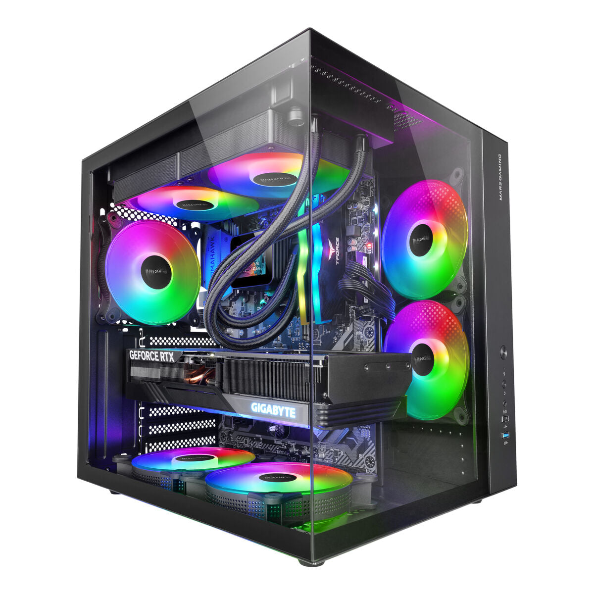 ATX Semi-tower Box Mars Gaming MCVONE Black ATX Semi-tower Box Mars Gaming MCVONE Black