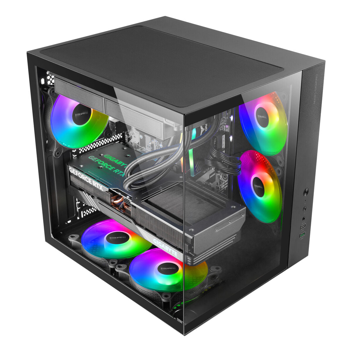 ATX Semi-tower Box Mars Gaming MCVONE Black ATX Semi-tower Box Mars Gaming MCVONE Black