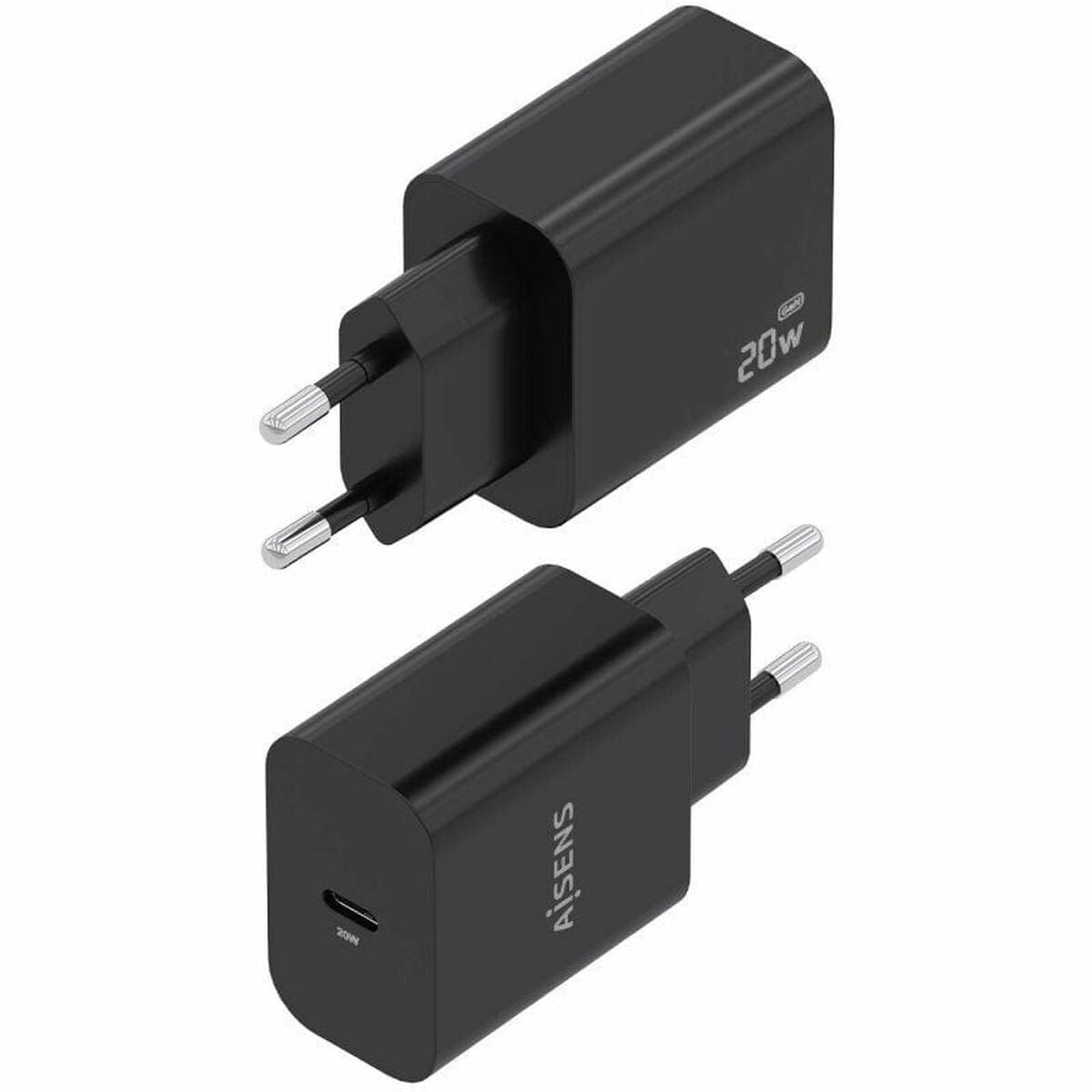 Wall Charger Aisens A110-0939 Black 20 W Wall Charger Aisens A110-0939 Black 20 W